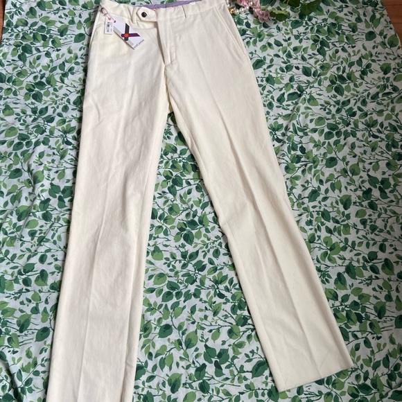Scott James Vintage Gert Burgandy Corduroy Pants color creme - Picture 2 of 6